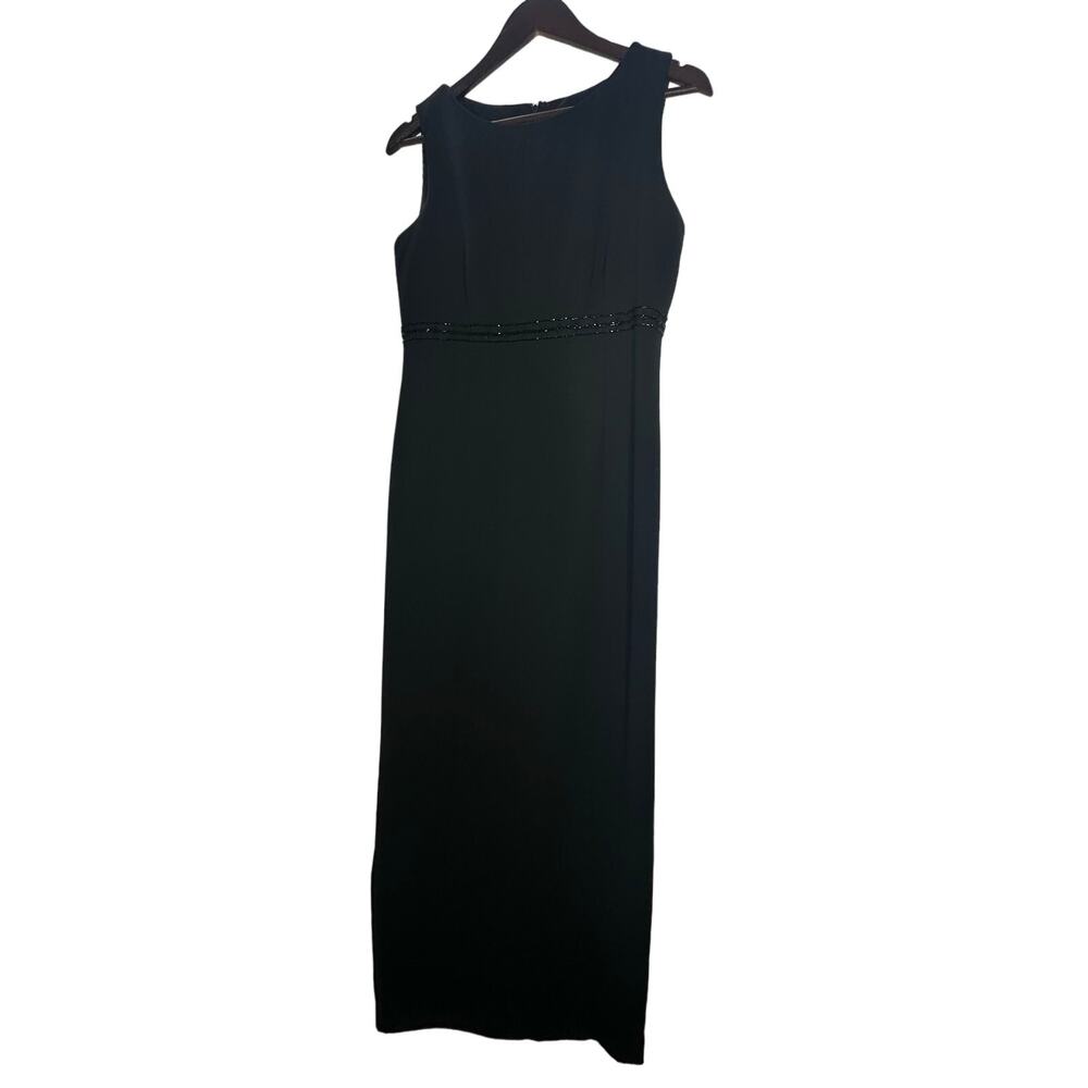 Vintage 90s Brooks Brothers Beaded Formal Maxi Dress Women's 6